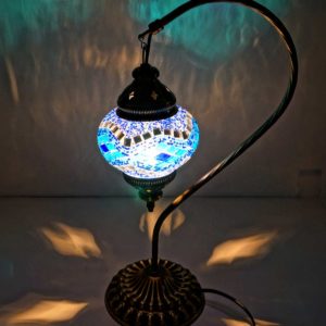 Blaue Mosaik Lampe