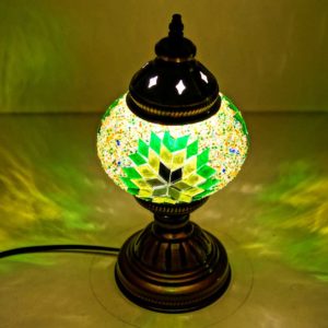 Grüne Mosaik Lampe