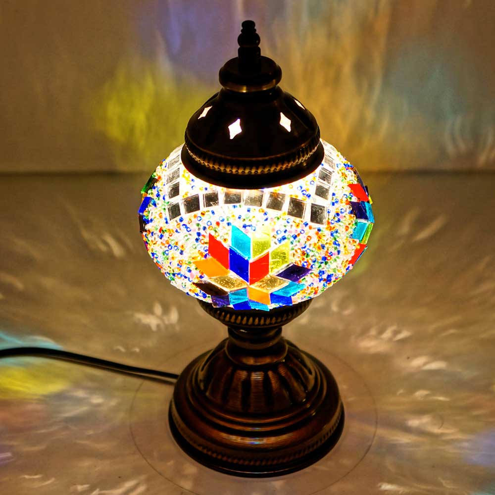 Mosaiklampe Farbig