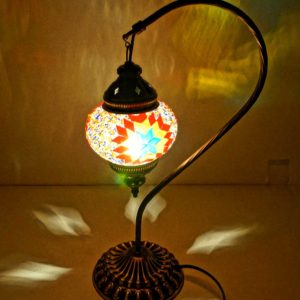 Mosaiklampe Rot