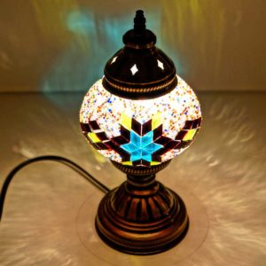 Pinke Mosaik Lampe