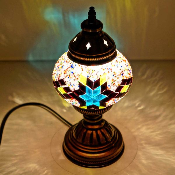 Pinke Mosaik Lampe